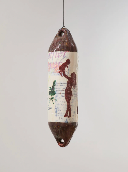 Buoys displayed in the gallery