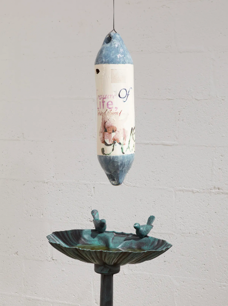 Buoys suspended from the ceiling